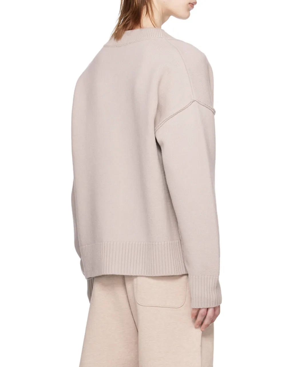 Ami De Coeur Logo Intarsia-Knit Cardigan