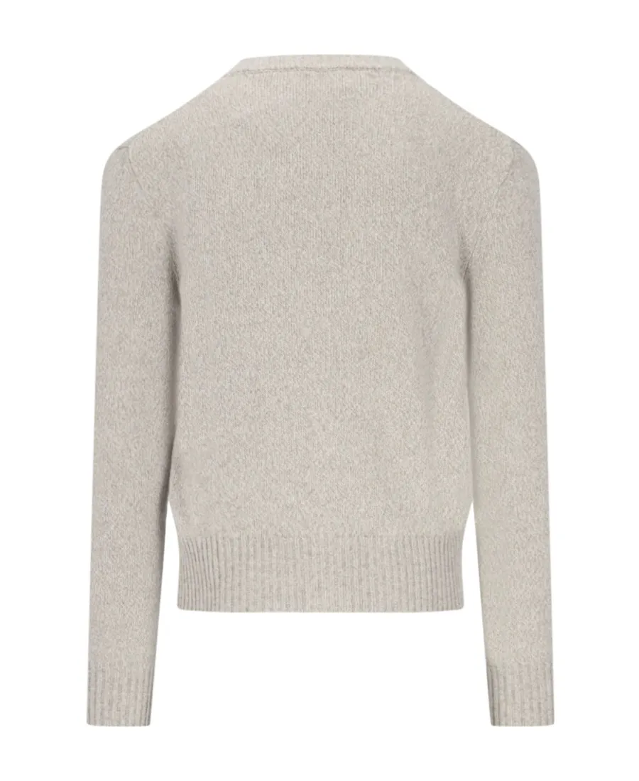 Ami De Coeur V-Neck Knitted Cardigan