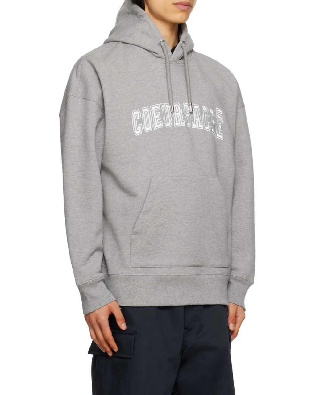 Coeur Sacré Embroidered Drawstring Hoodie