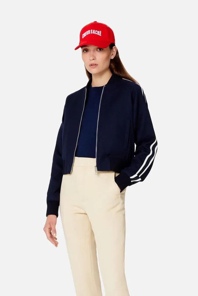 Stripe-Trim Track Jacket