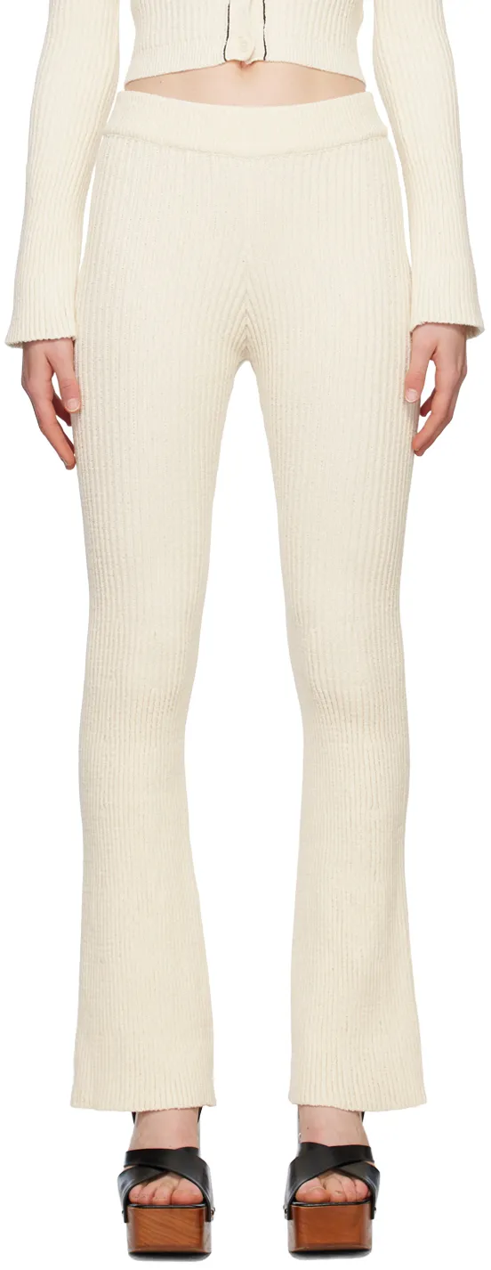 Flared Knitted Trousers