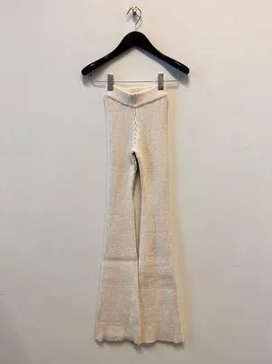 Flared Knitted Trousers
