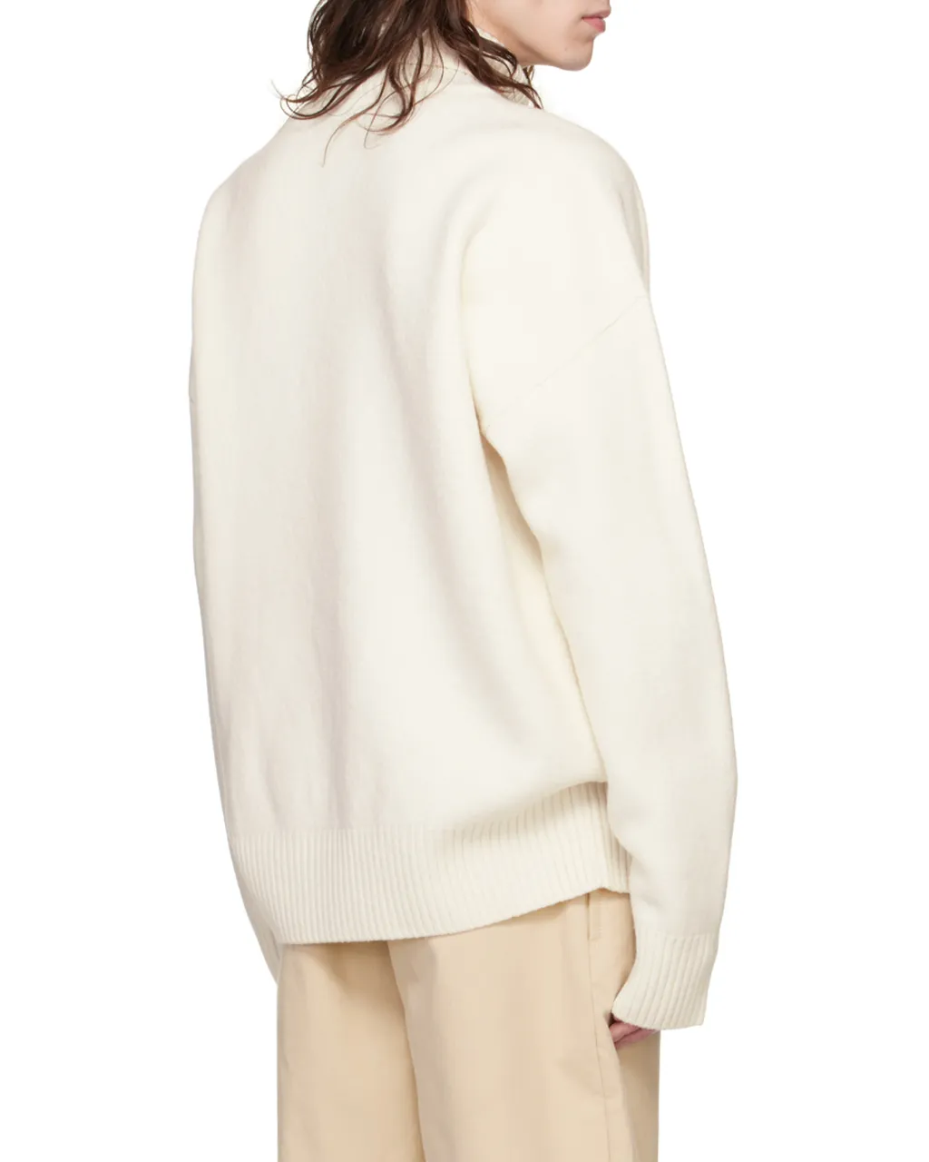 Ami De Coeur Roll Neck Heart Motif Embroidered Jumper