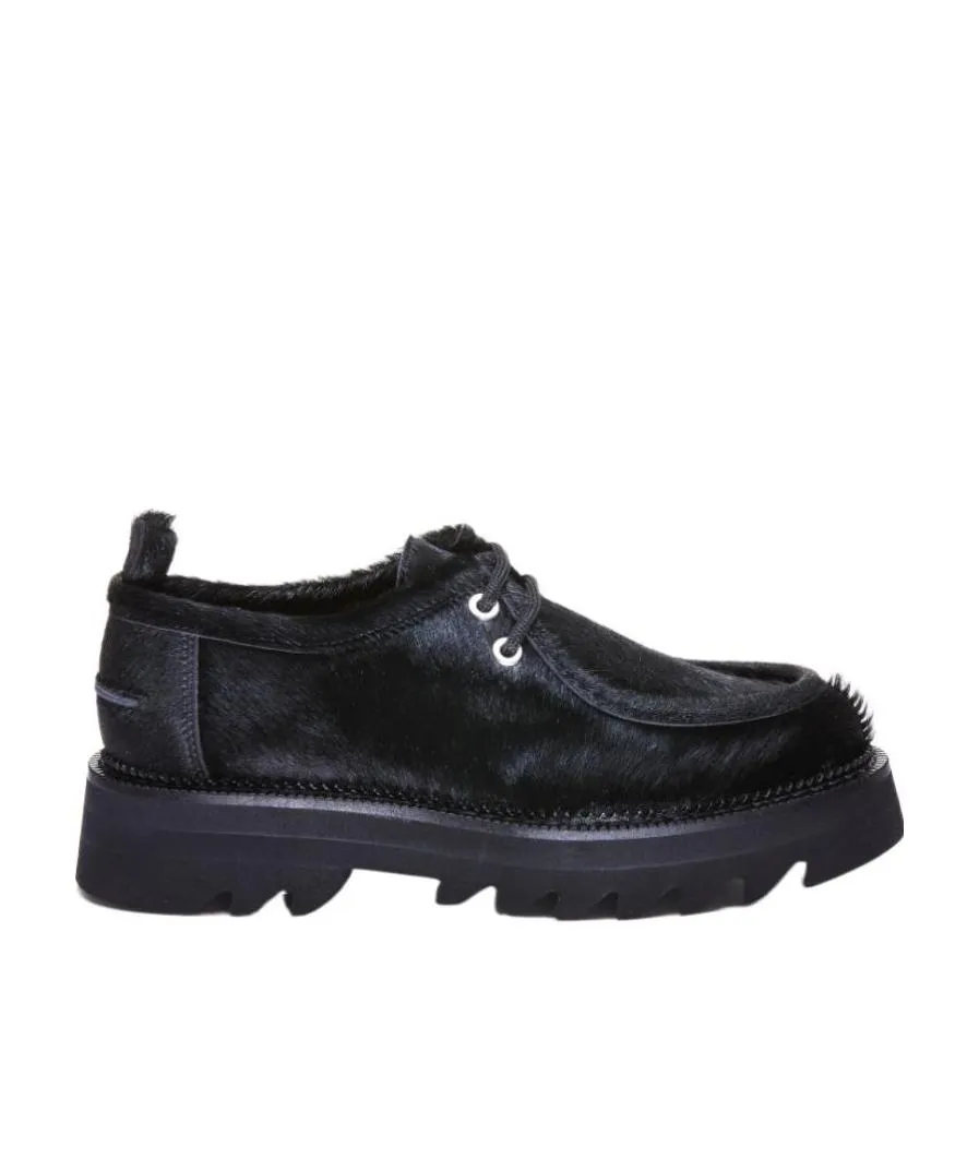 Shark-Sole Derby Lace-Up Shoes
