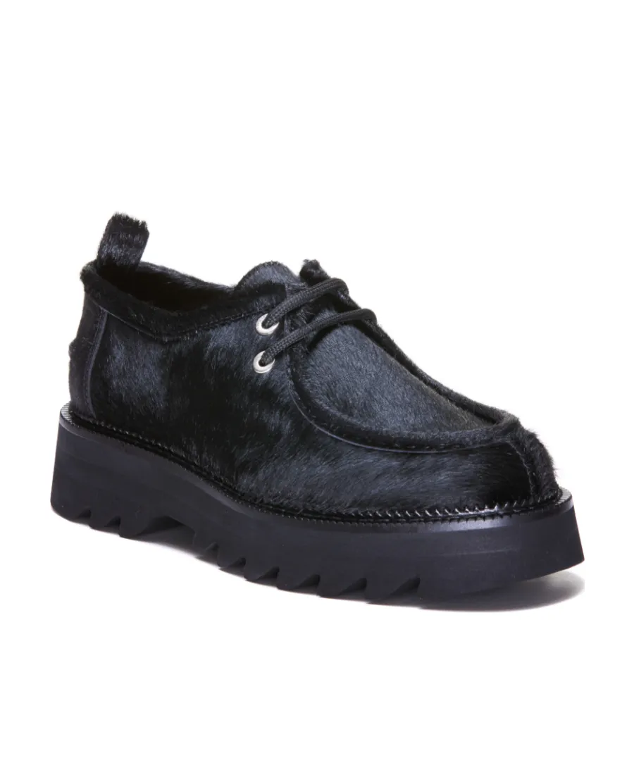 Shark-Sole Derby Lace-Up Shoes