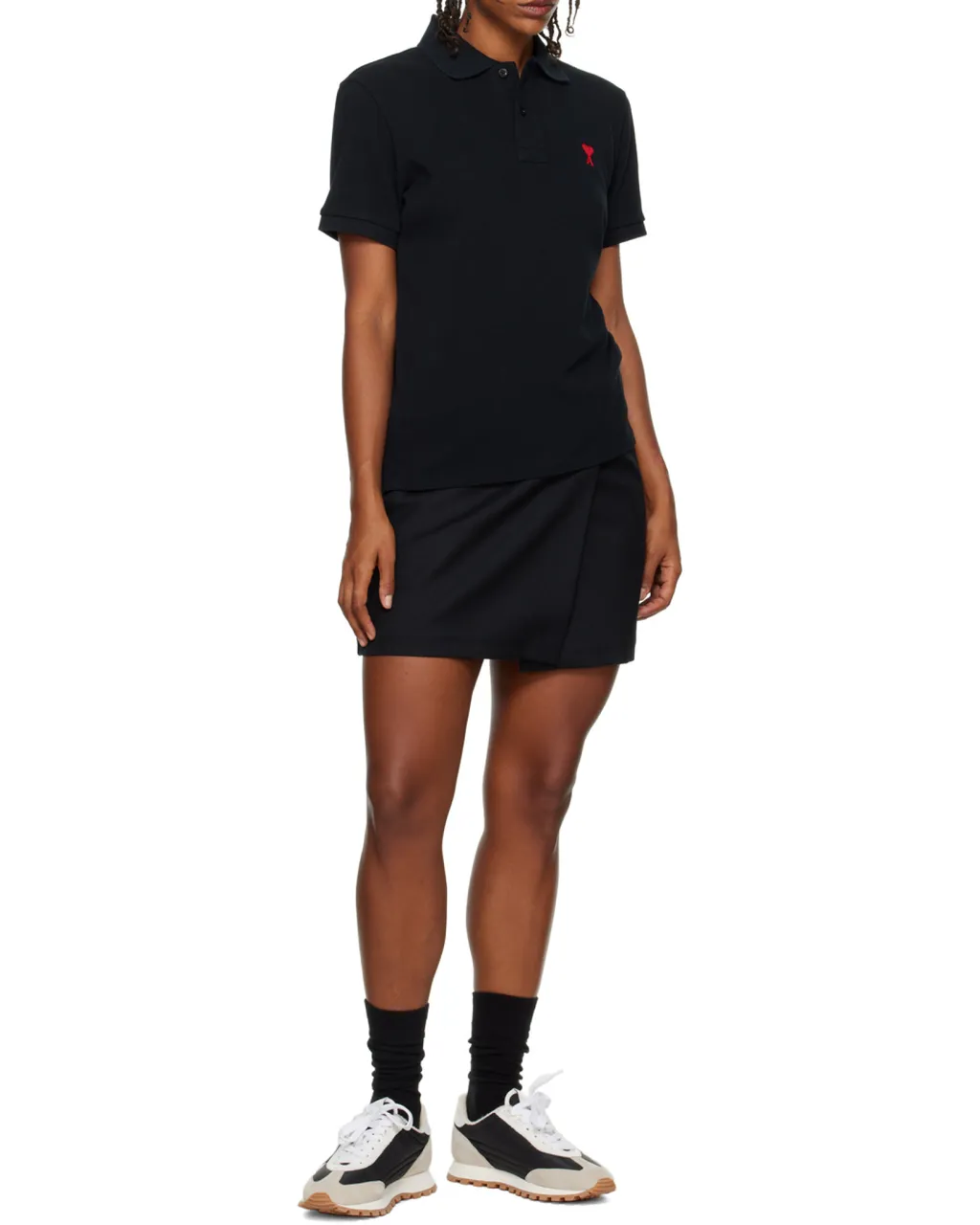 Belted-Waist Mini Skirt