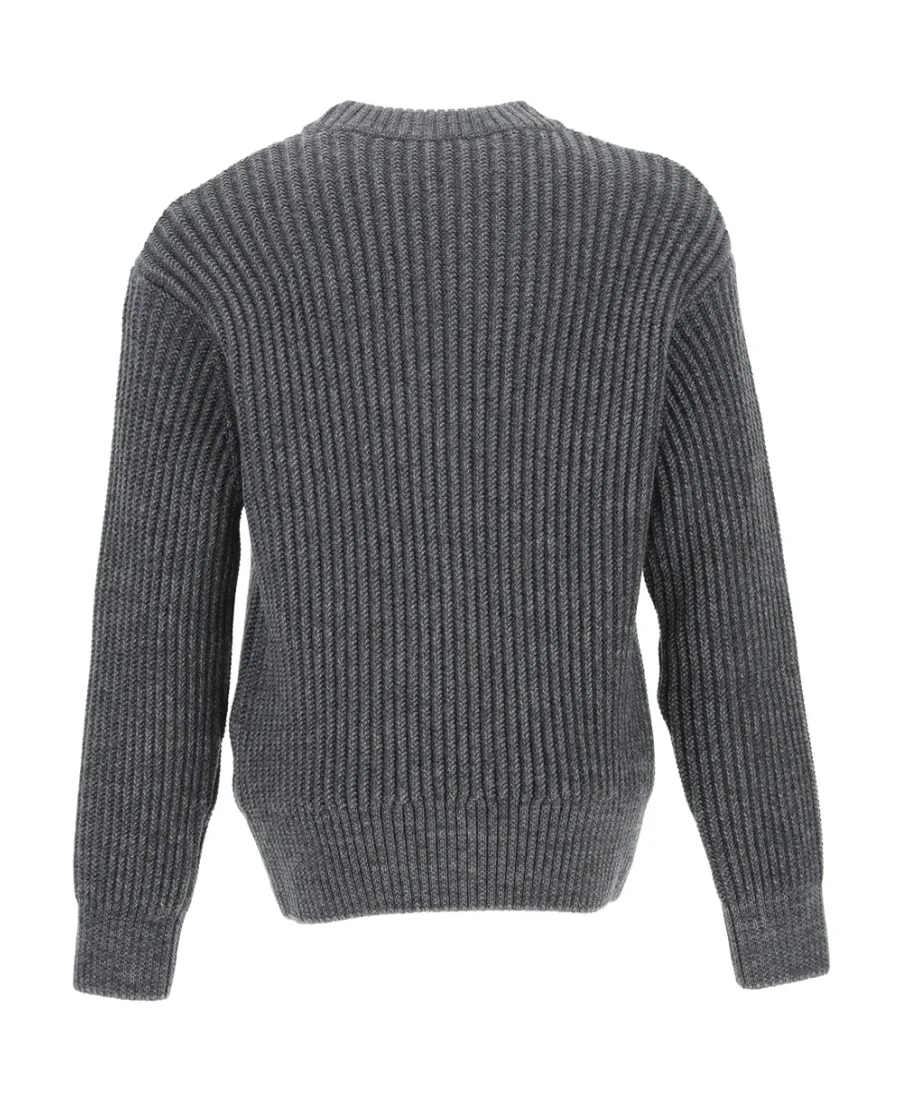 Ribbed-Knit Crew-Neck Jumper