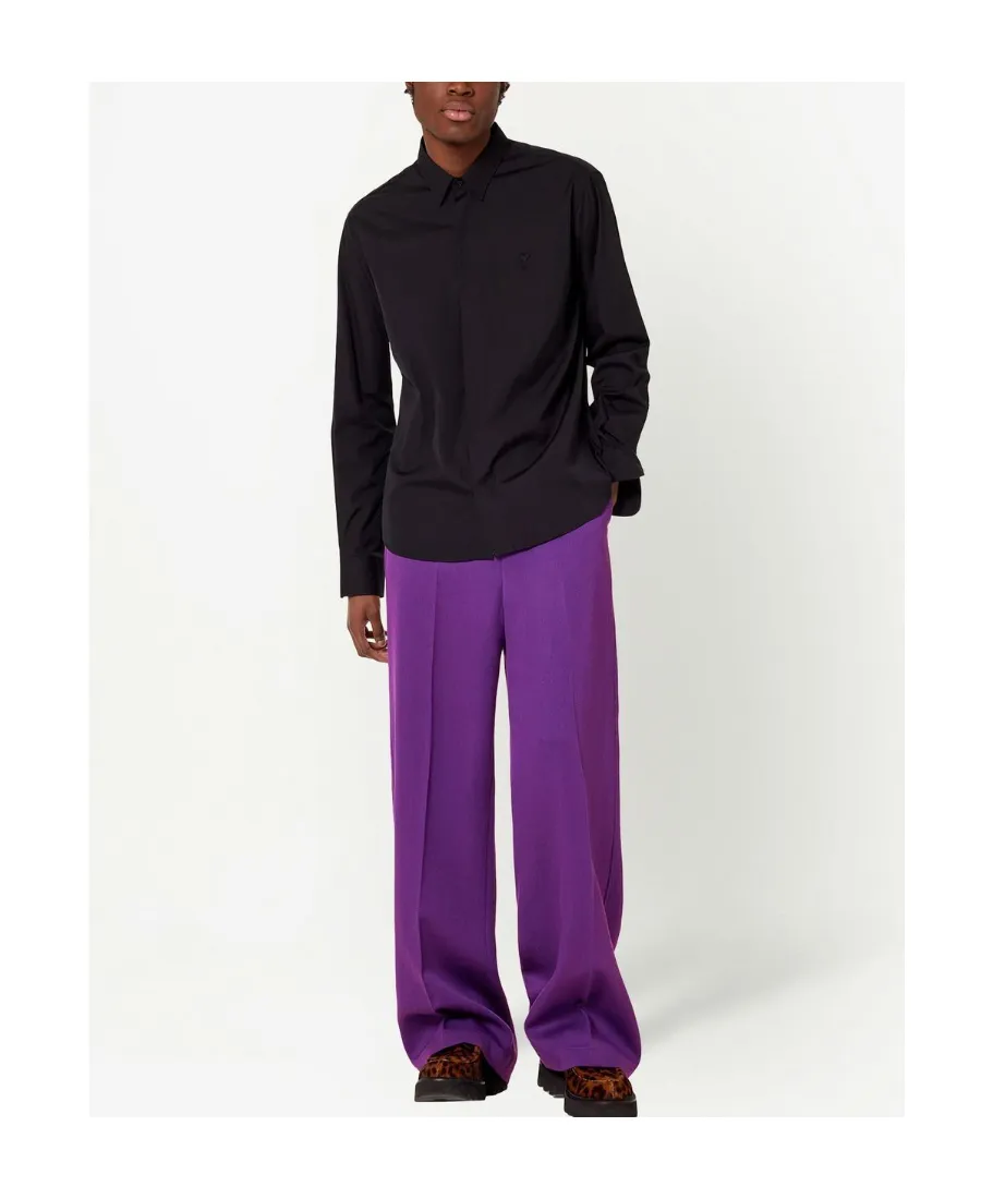 High-Waist Wide-Leg Trousers