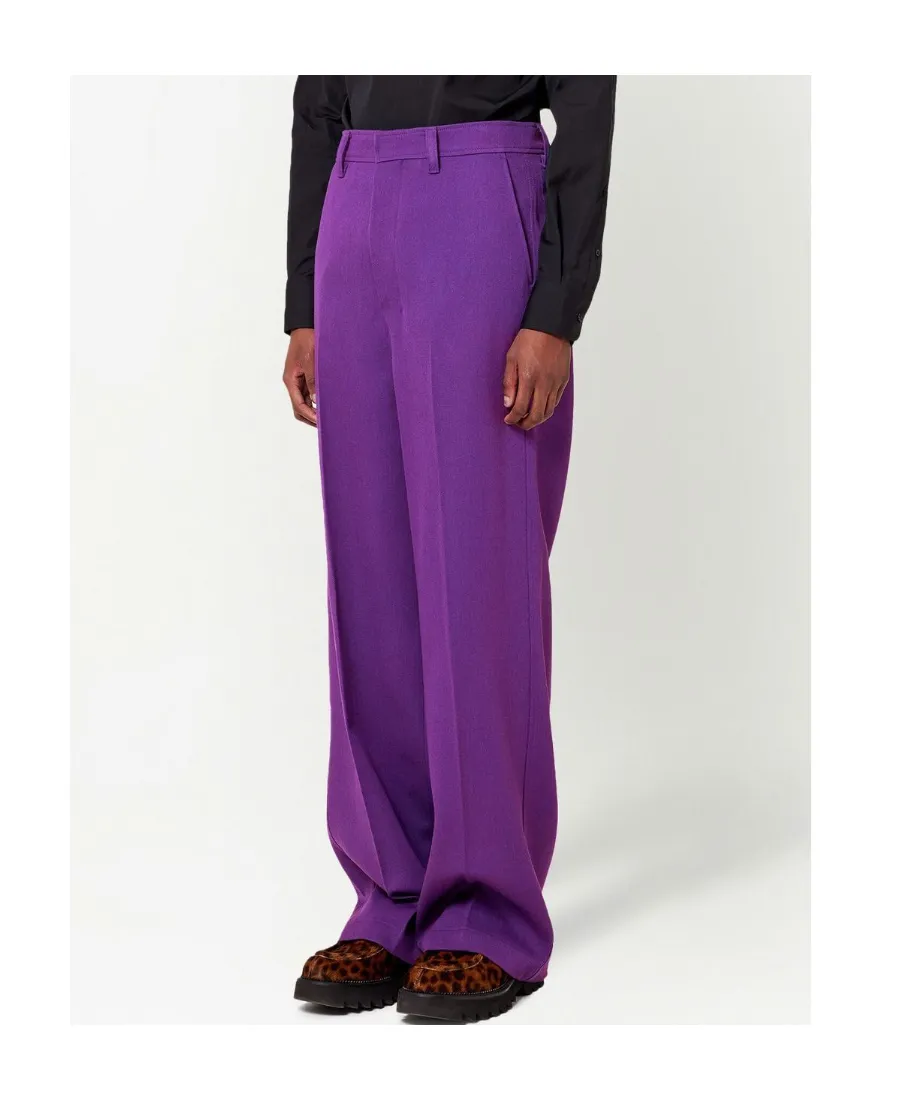 High-Waist Wide-Leg Trousers