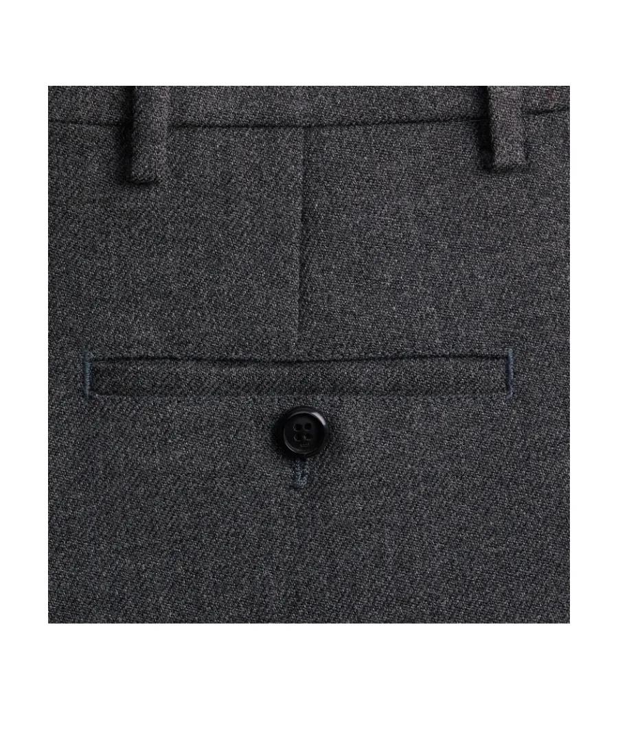 Mid-Rise Flared Tailored Trousers