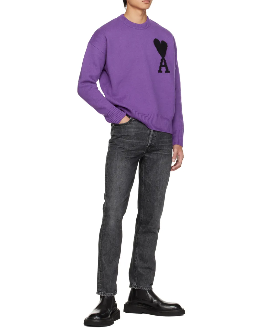 Ami De Coeur Intarsia-Knit Jumper