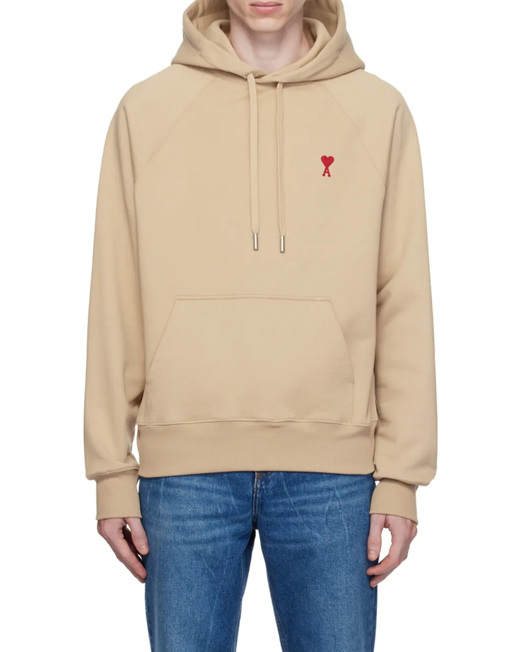 Logo Embroidered Drawstring Hoodie