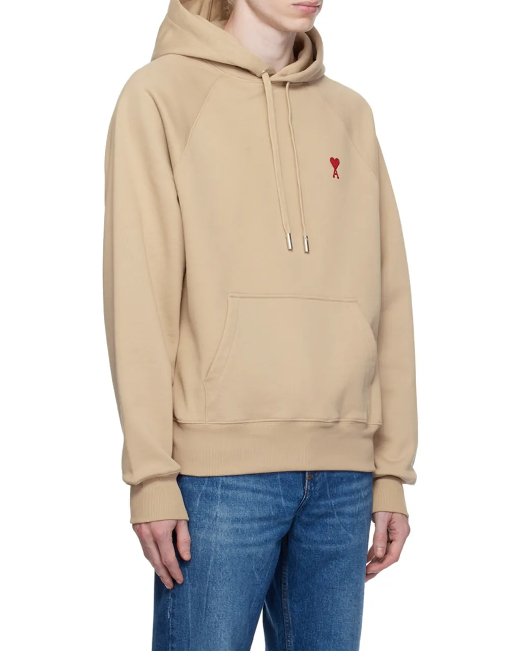 Logo Embroidered Drawstring Hoodie