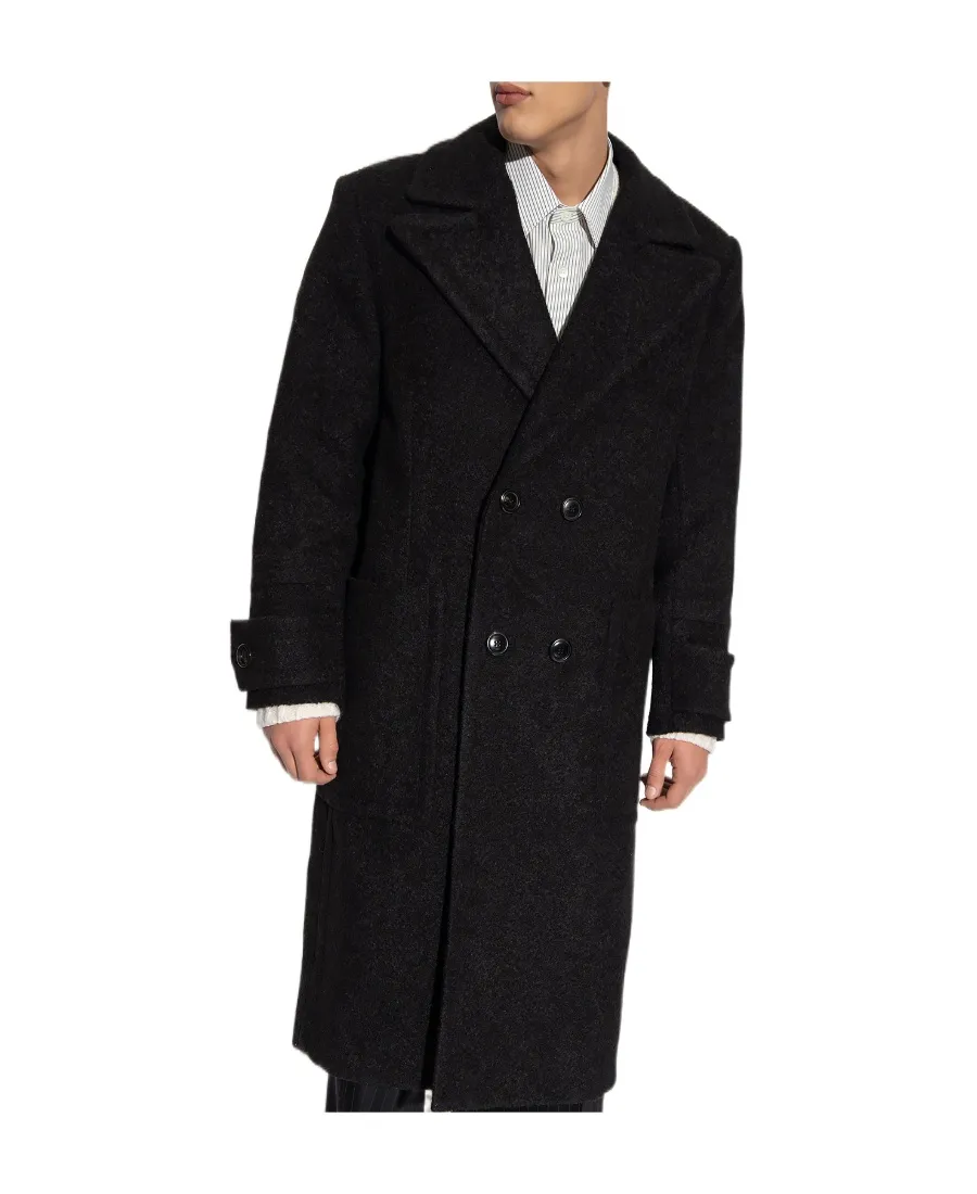 Logo Double-Breasted Coat