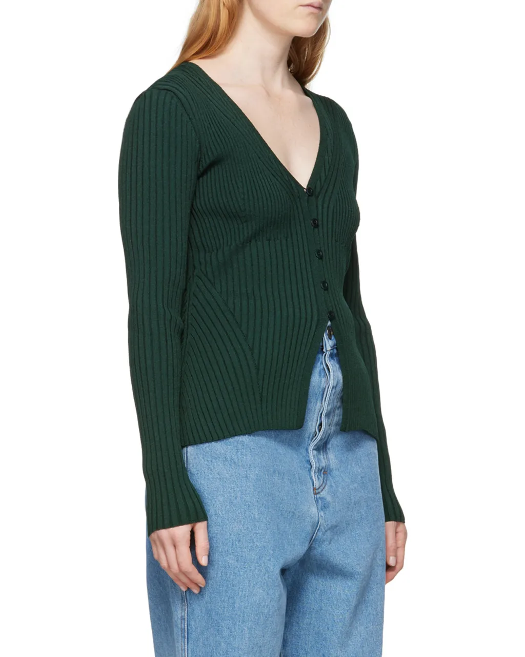 Long-Sleeved Knitted Cardigan