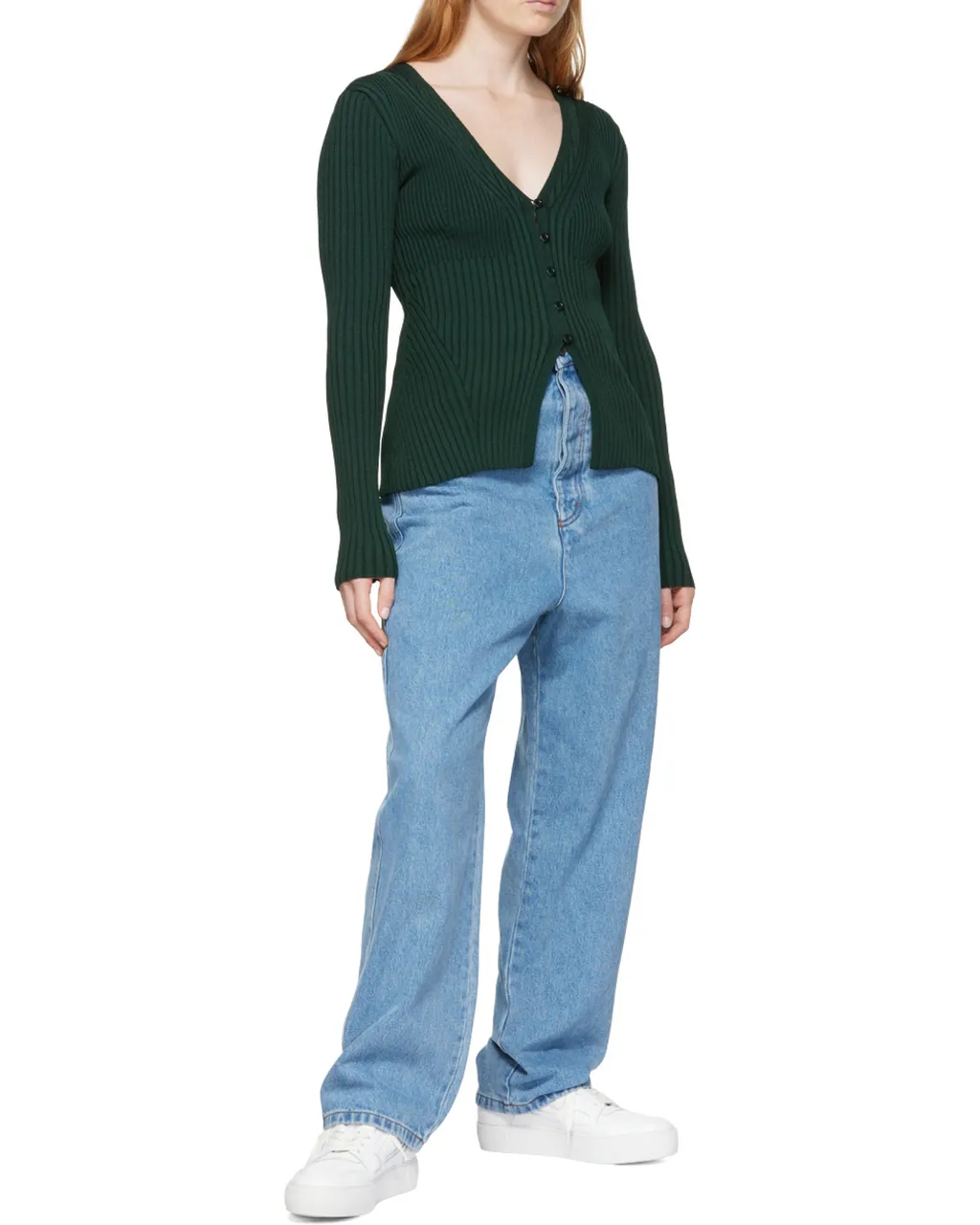 Long-Sleeved Knitted Cardigan
