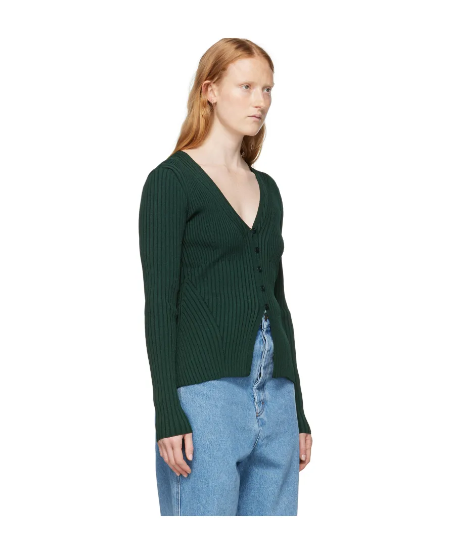 Long-Sleeved Knitted Cardigan