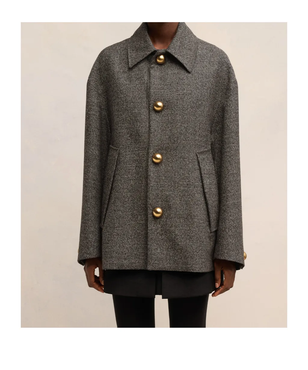 Oversized Short Belted Coat