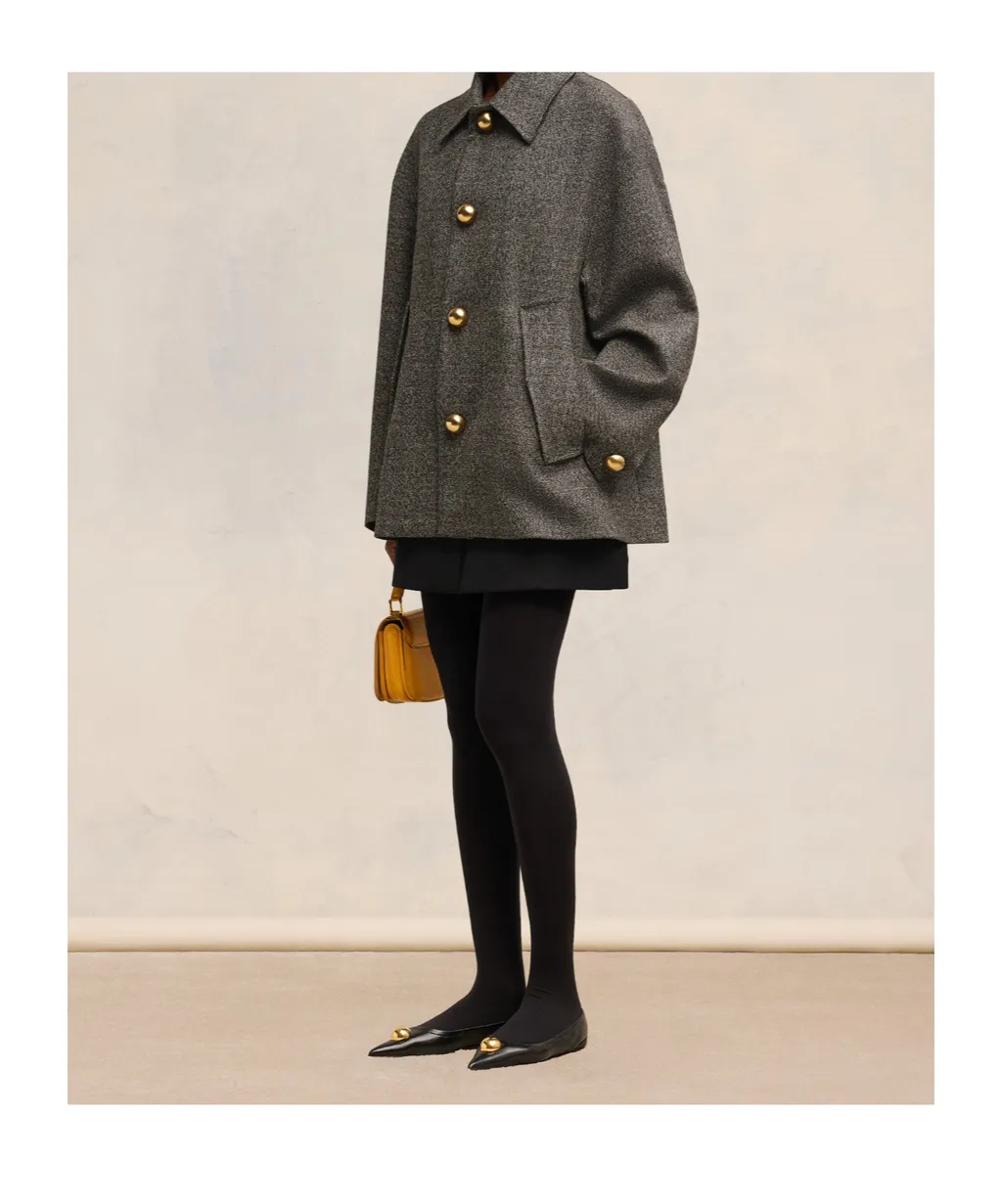Oversized Short Belted Coat