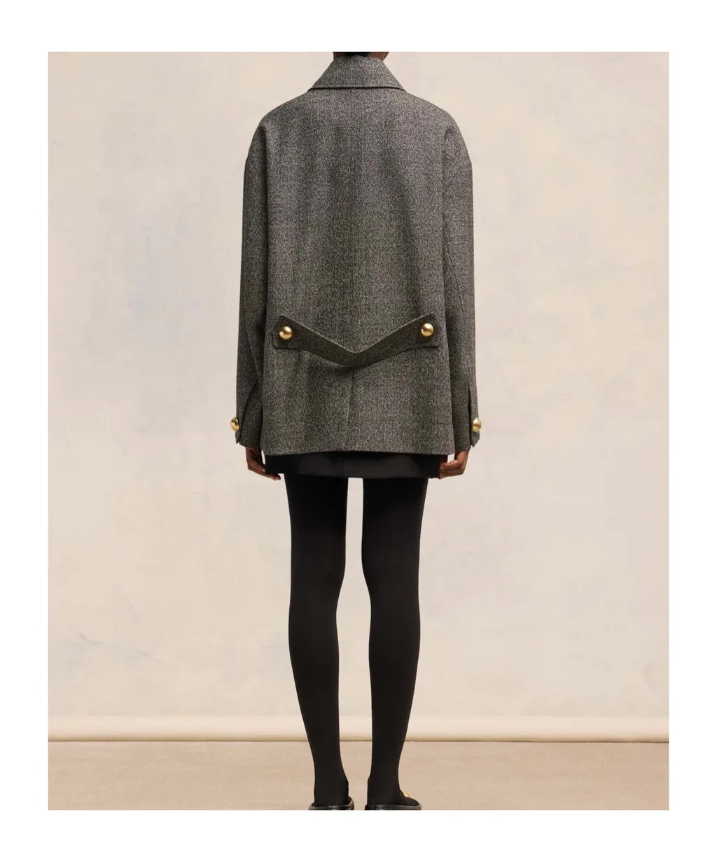 Oversized Short Belted Coat