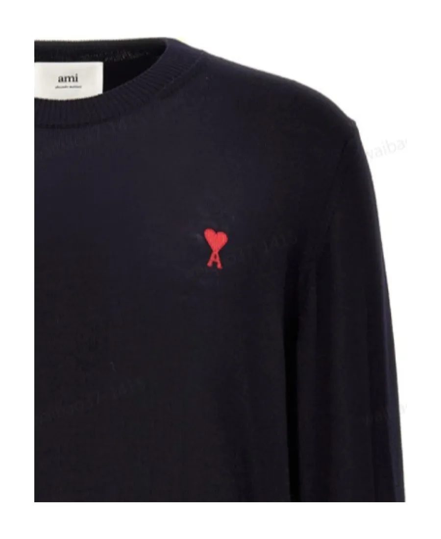 Ami De Coeur Logo Embroidered Crewneck Jumper