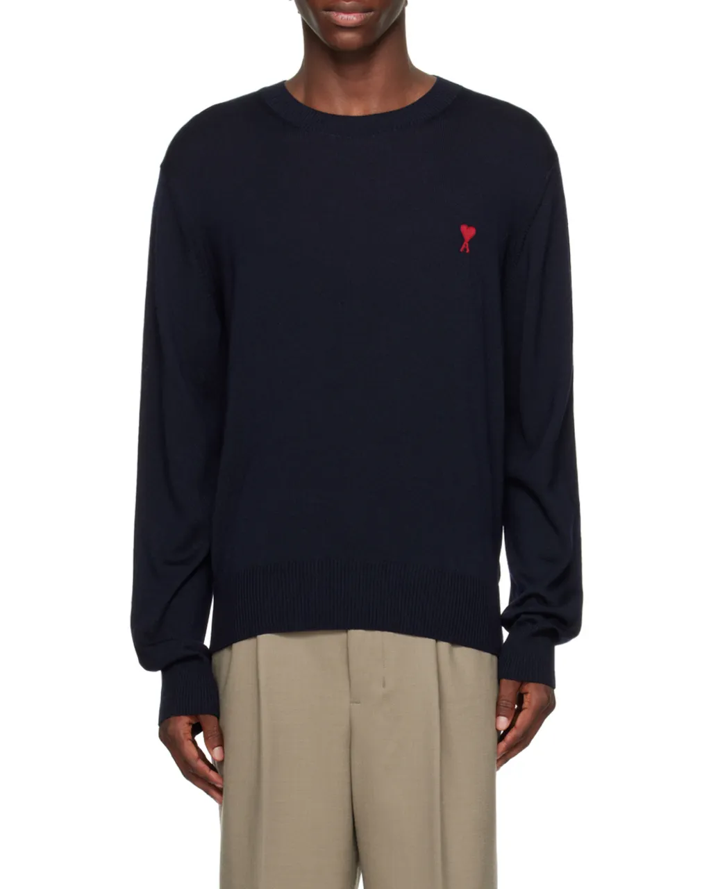 Ami De Coeur Logo Embroidered Crewneck Jumper