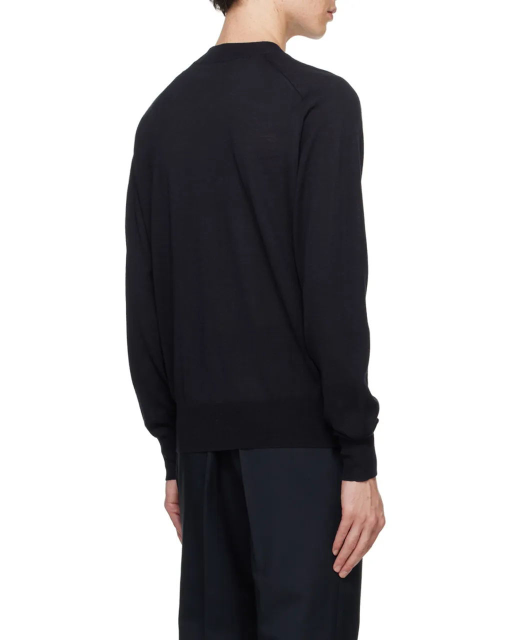 Ami Logo Embroidered Crewneck Sweater
