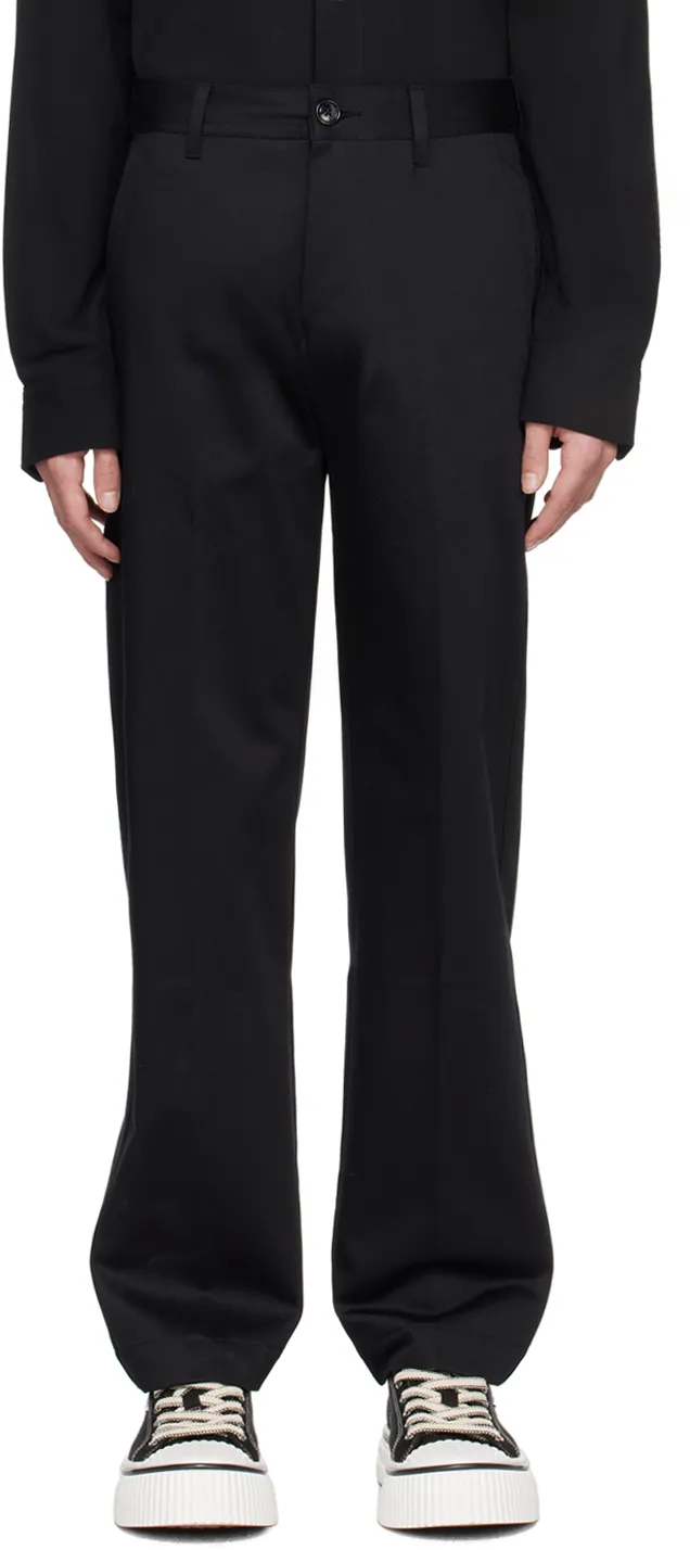 Mid-Rise Cropped Trousers