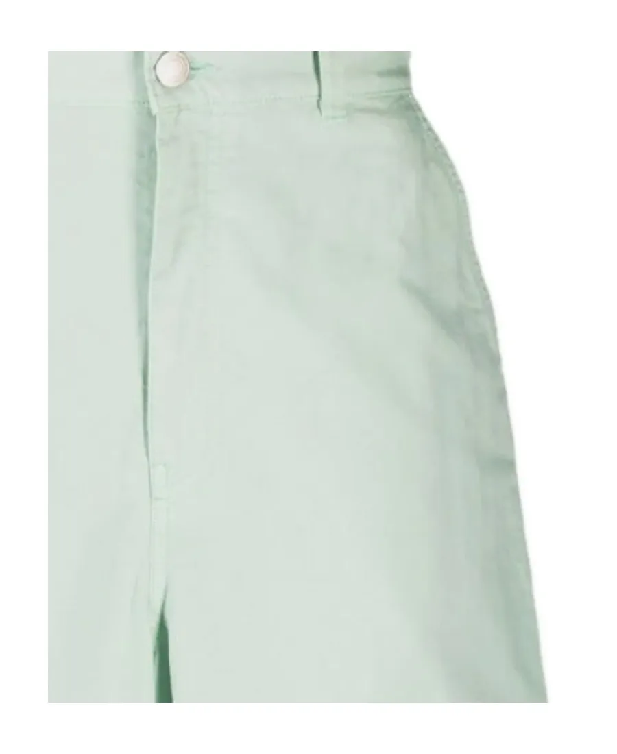 Wide-Leg Loop-Strap Bermuda Shorts