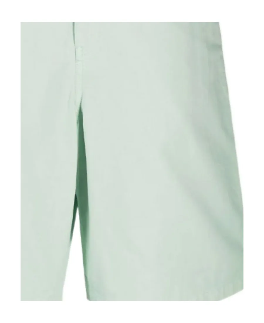 Wide-Leg Loop-Strap Bermuda Shorts