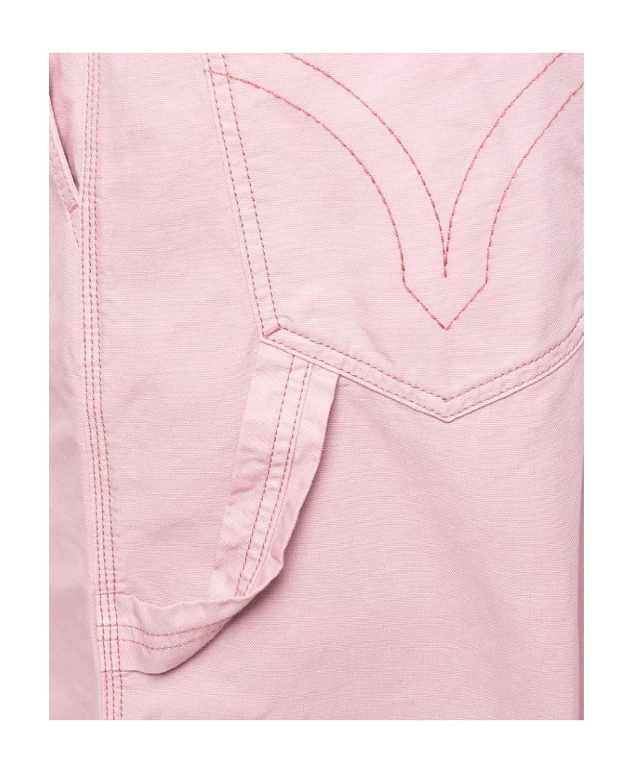 Wide-Leg Cotton Shorts