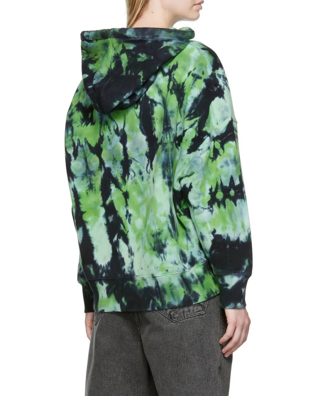 Tie Dye-Print Cotton Hoodie