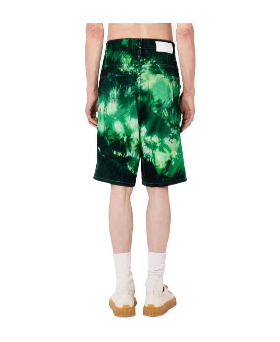 Tie-Dyed Bermuda Shorts