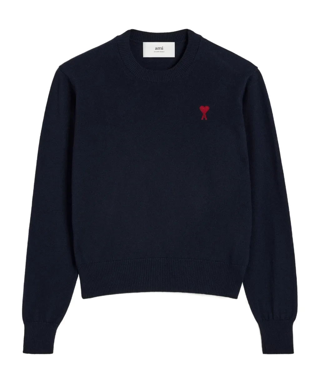 Ami De Coeur Logo Embroidered Knit Jumper