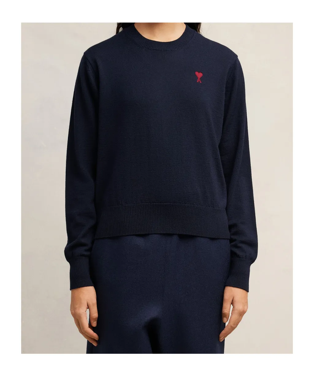 Ami De Coeur Logo Embroidered Knit Jumper