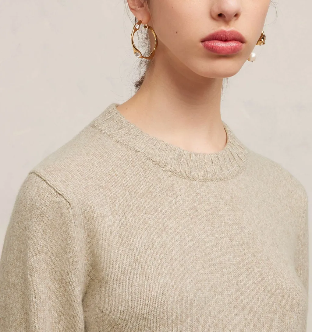 Logo Embroidered Knitted Jumper