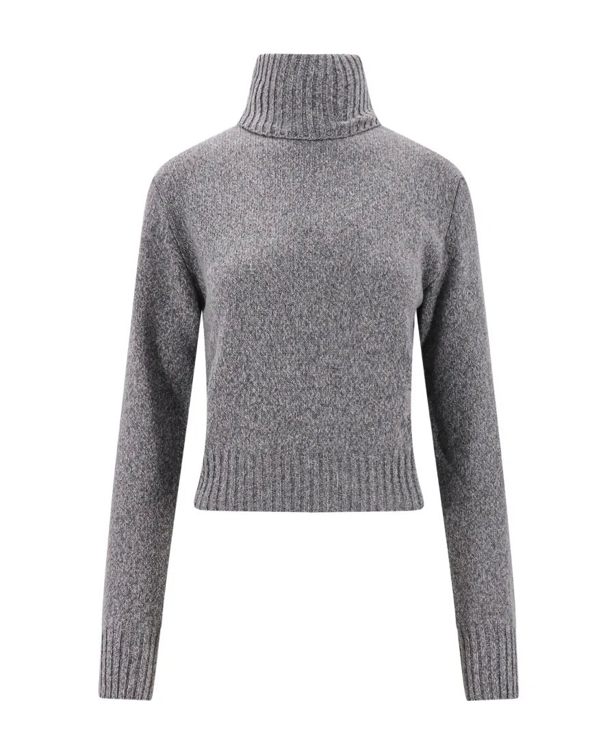 High-Neck Knitted Jumper