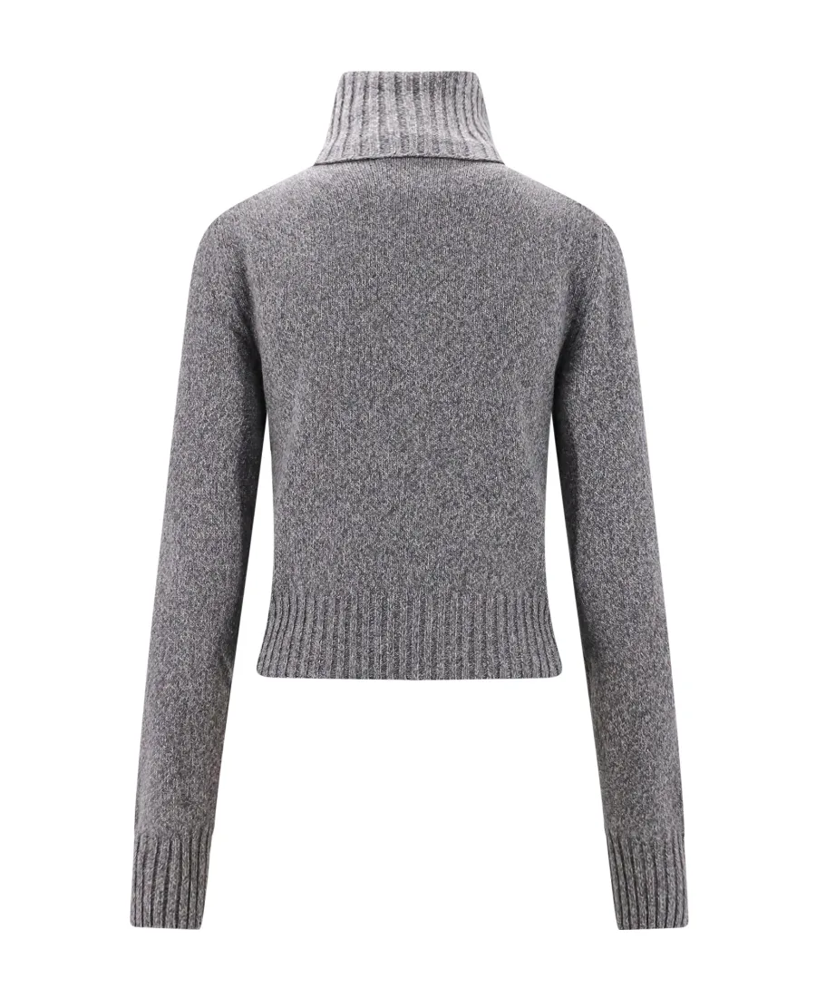 High-Neck Knitted Jumper