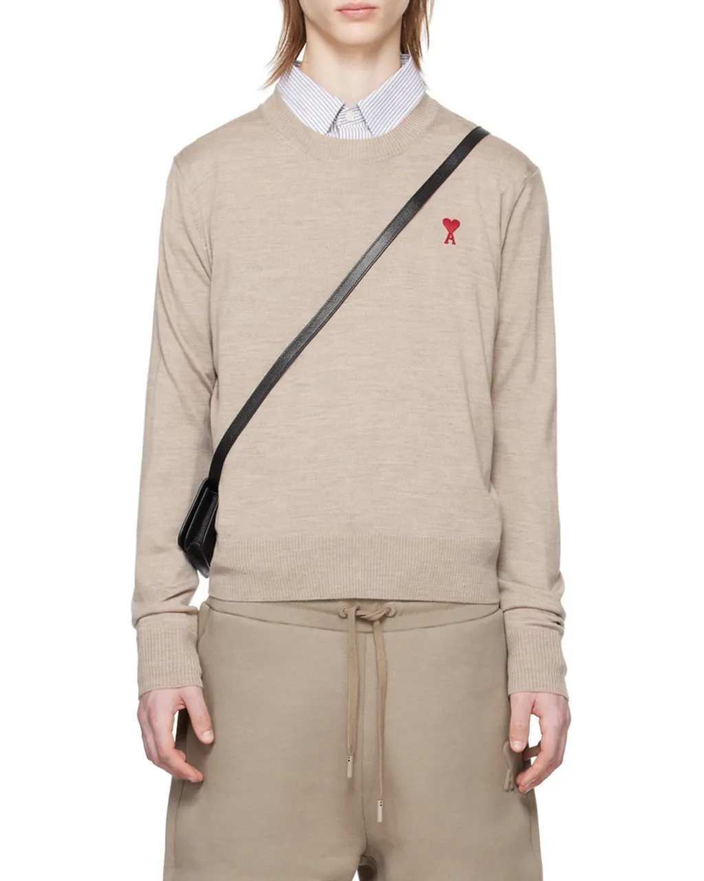 Ami De Coeur Logo Embroidered Crewneck Jumper