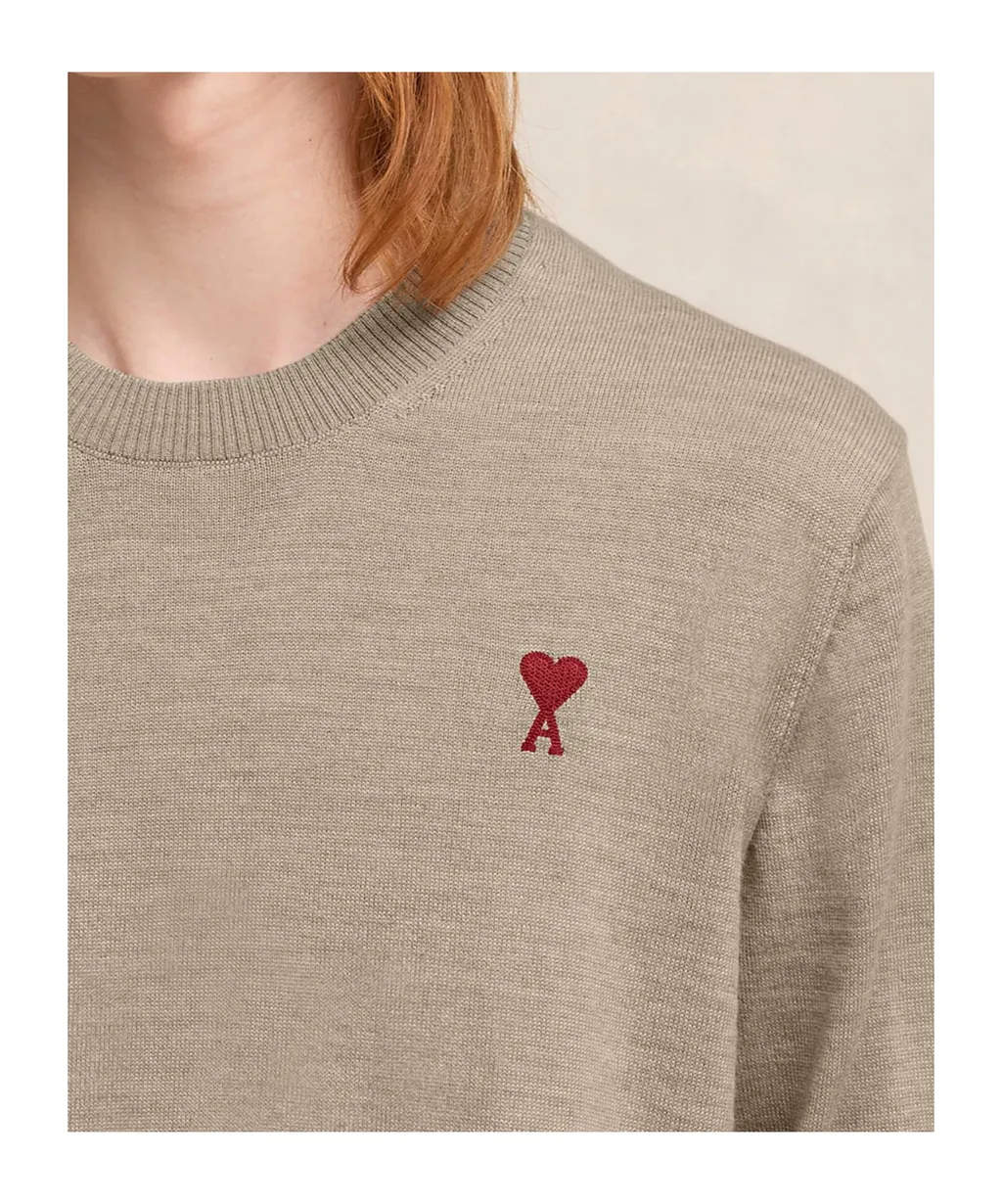 Ami De Coeur Logo Embroidered Crewneck Jumper