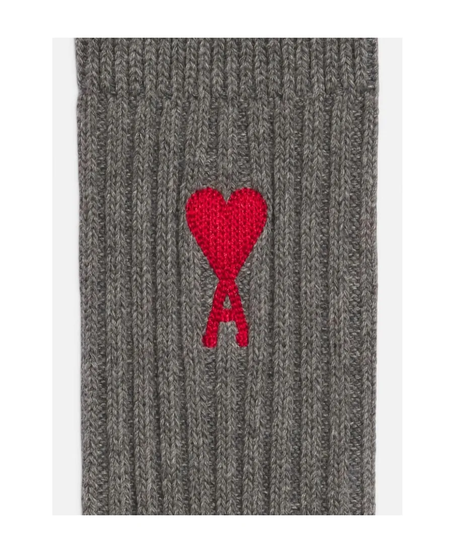 Ami De Coeur Logo Embroidered Ribbed 3-Pack Socks