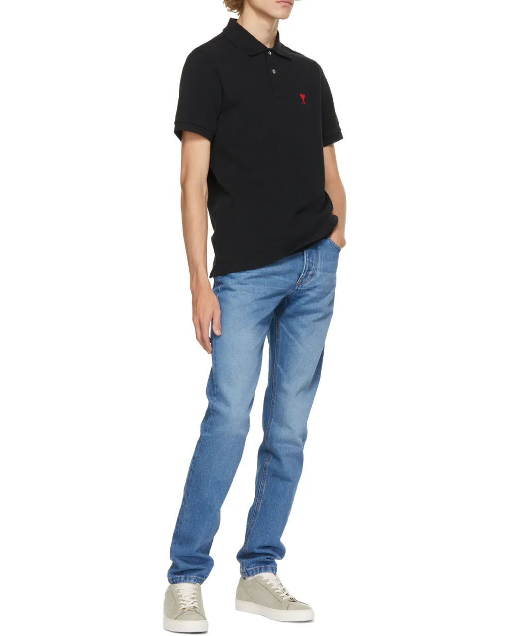 Ami De Coeur Logo Embroidered Short-Sleeved Polo Shirt