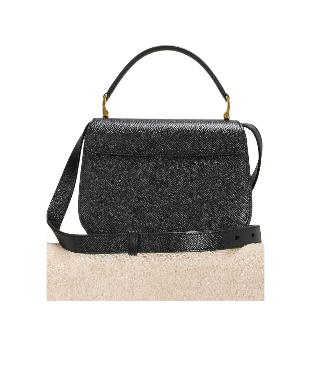 Logo Plaque Foldover Top Shoulder Bag