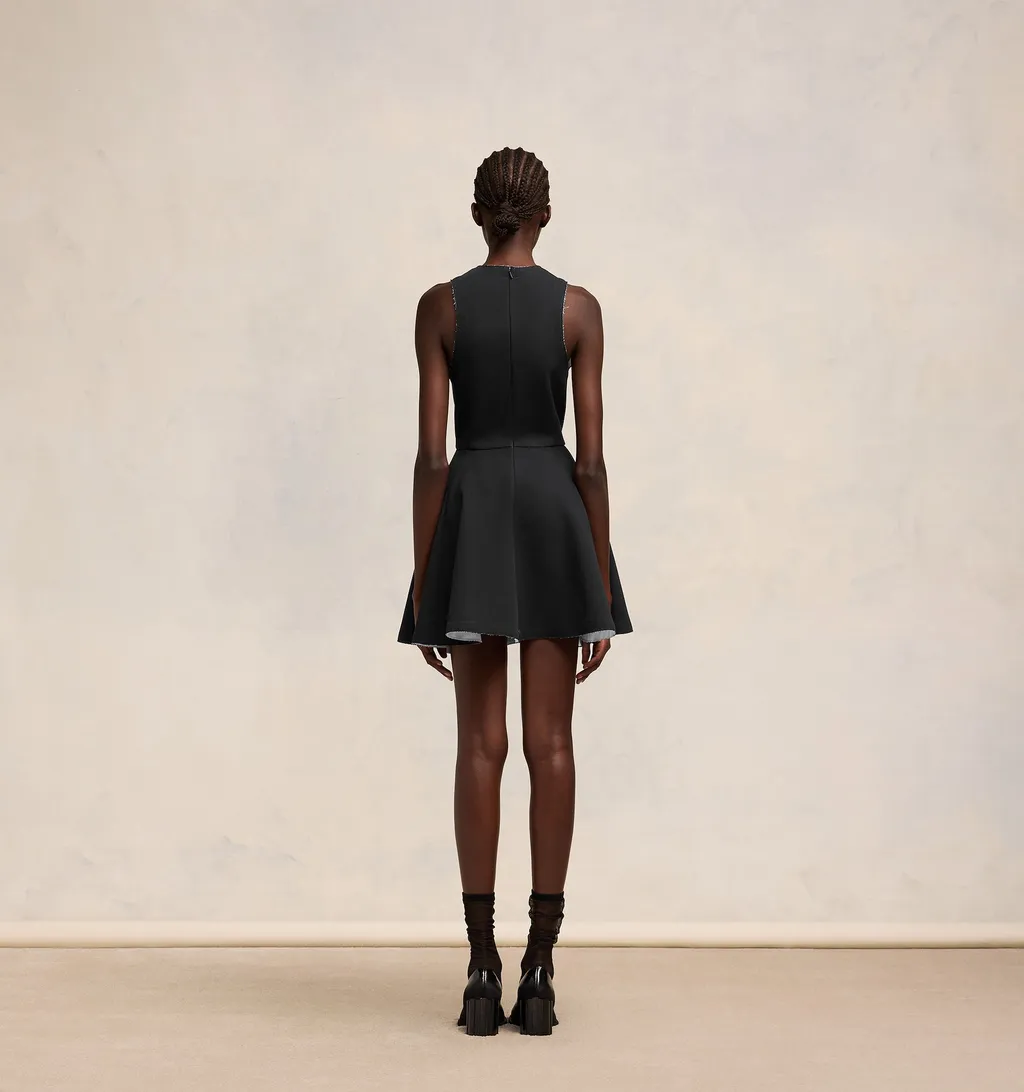 Flared Sleeveless Dress