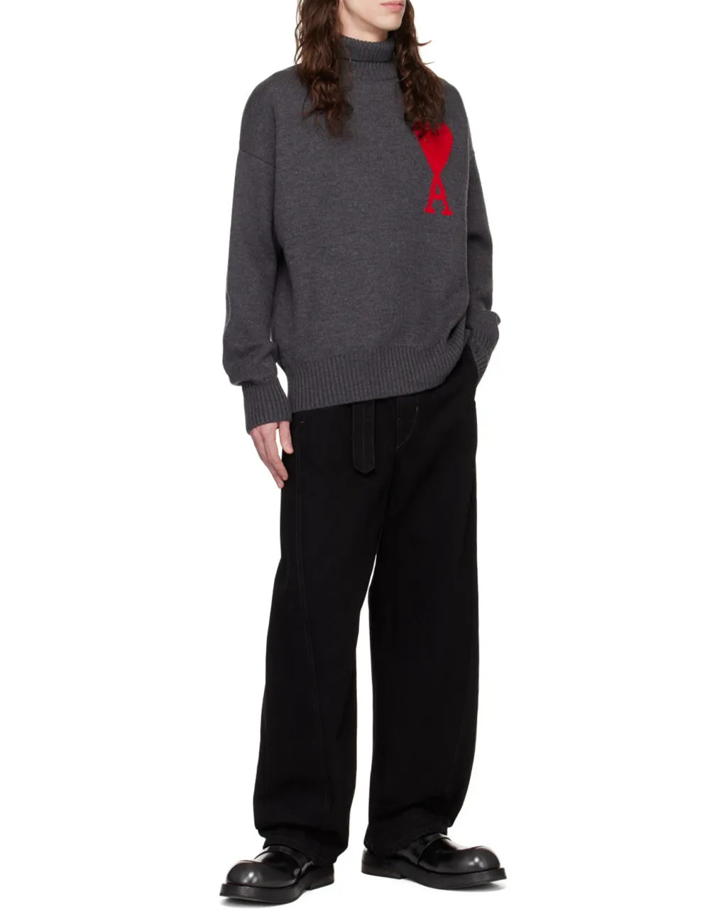 Ami De Coeur Roll Neck Knitted Jumper