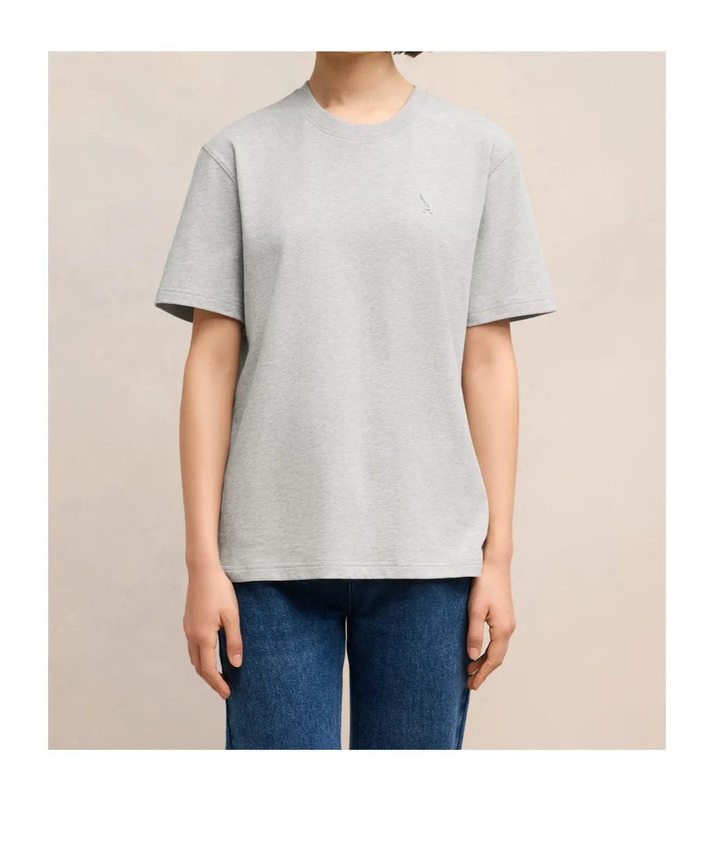 Ami De Coeur Logo Embossed Crewneck T-Shirt