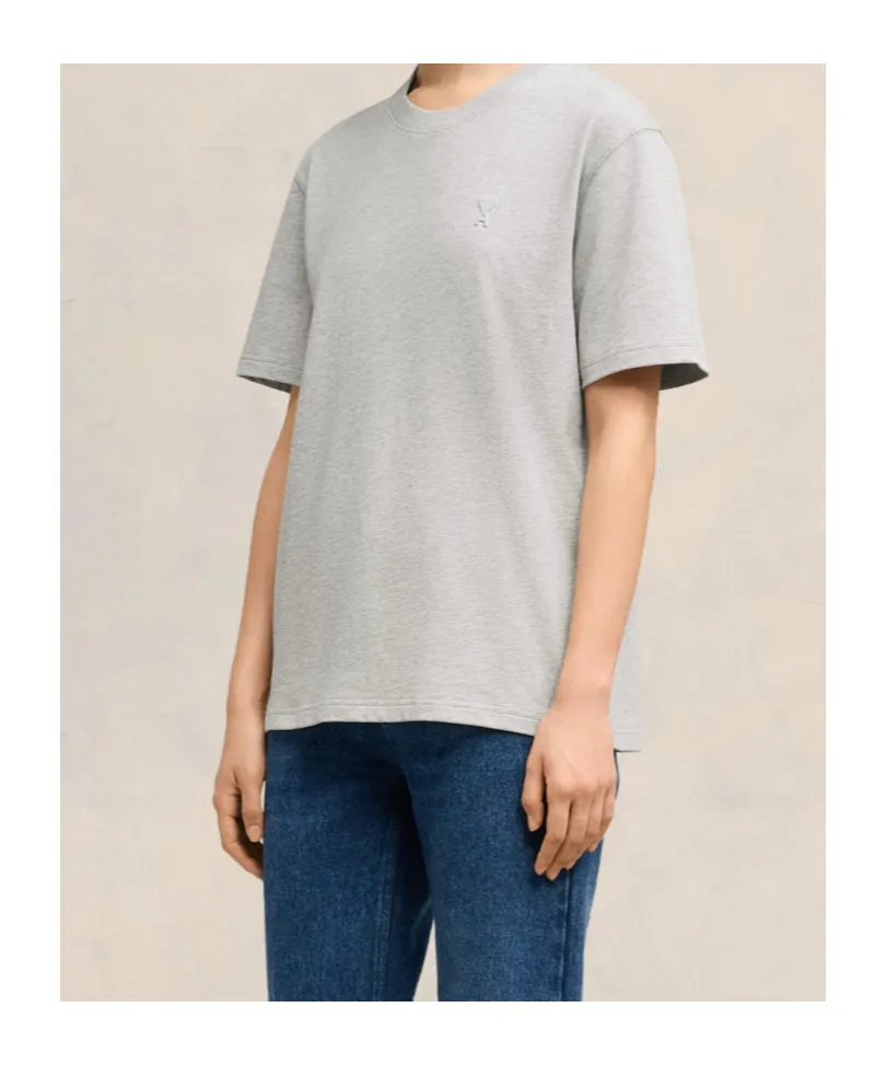 Ami De Coeur Logo Embossed Crewneck T-Shirt