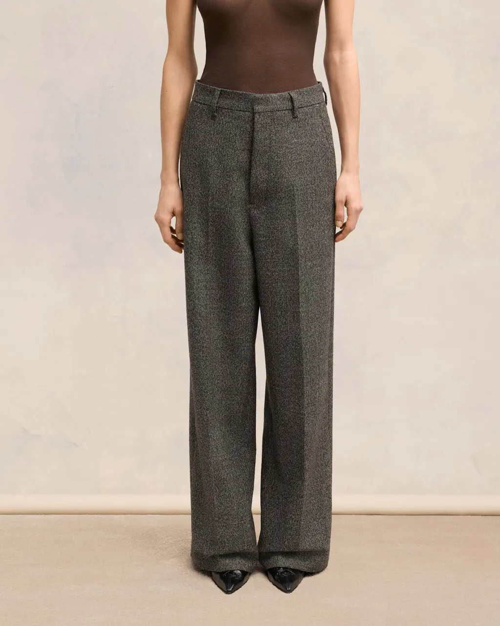 Wide-Leg Fit Trousers