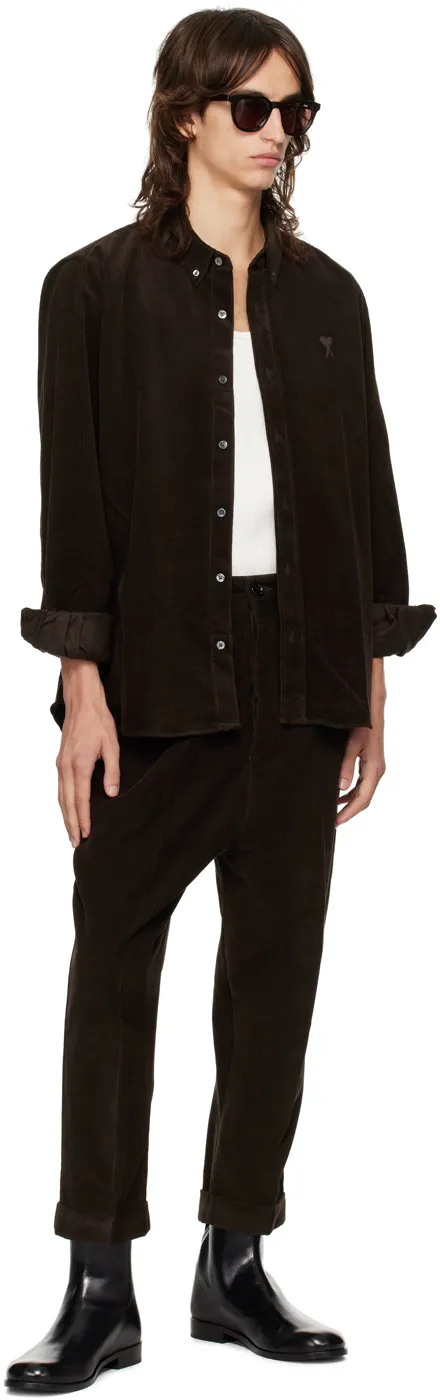 Logo-Patch Pleated Trousers