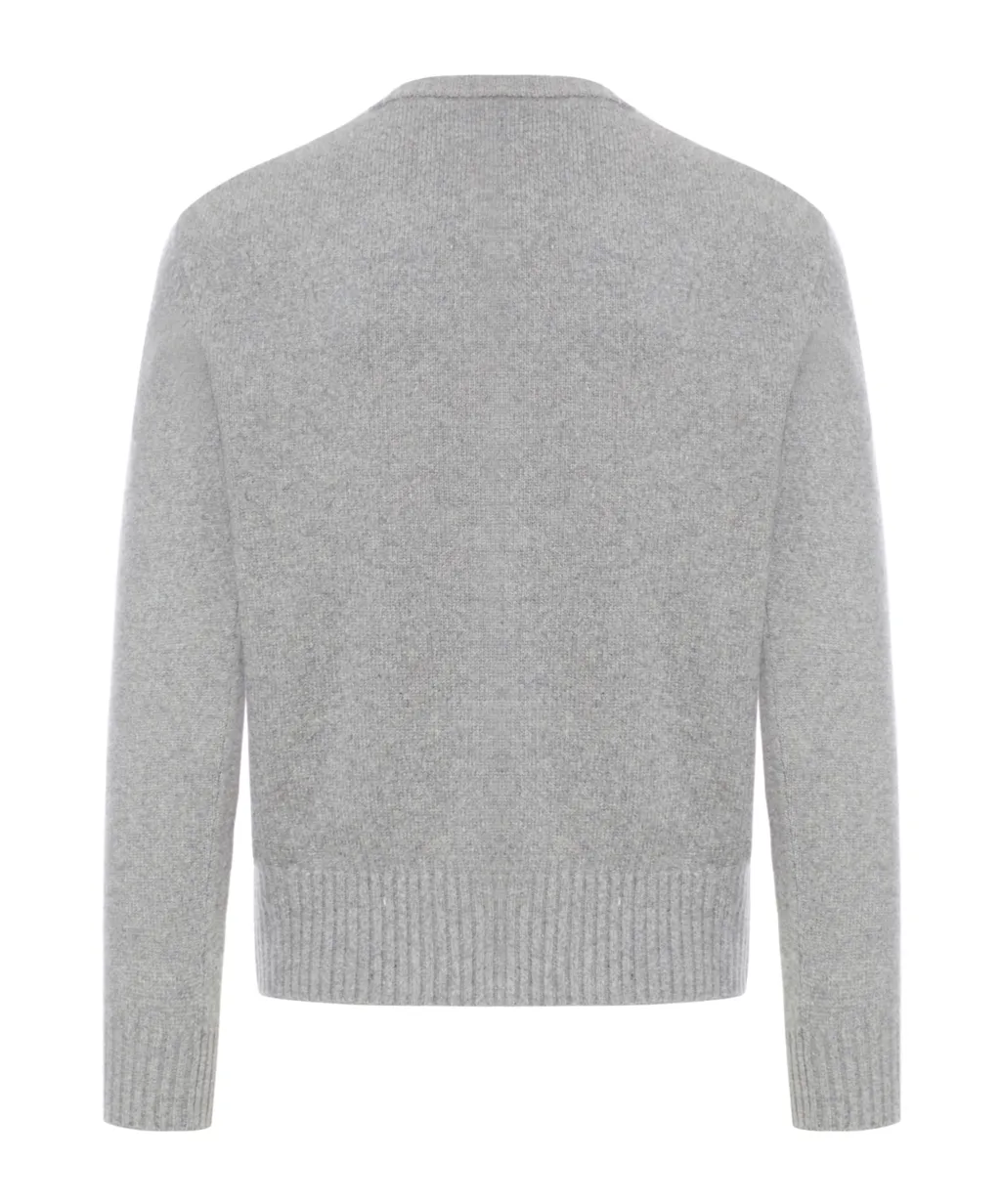 Logo Embroidered V-Neck Cardigan